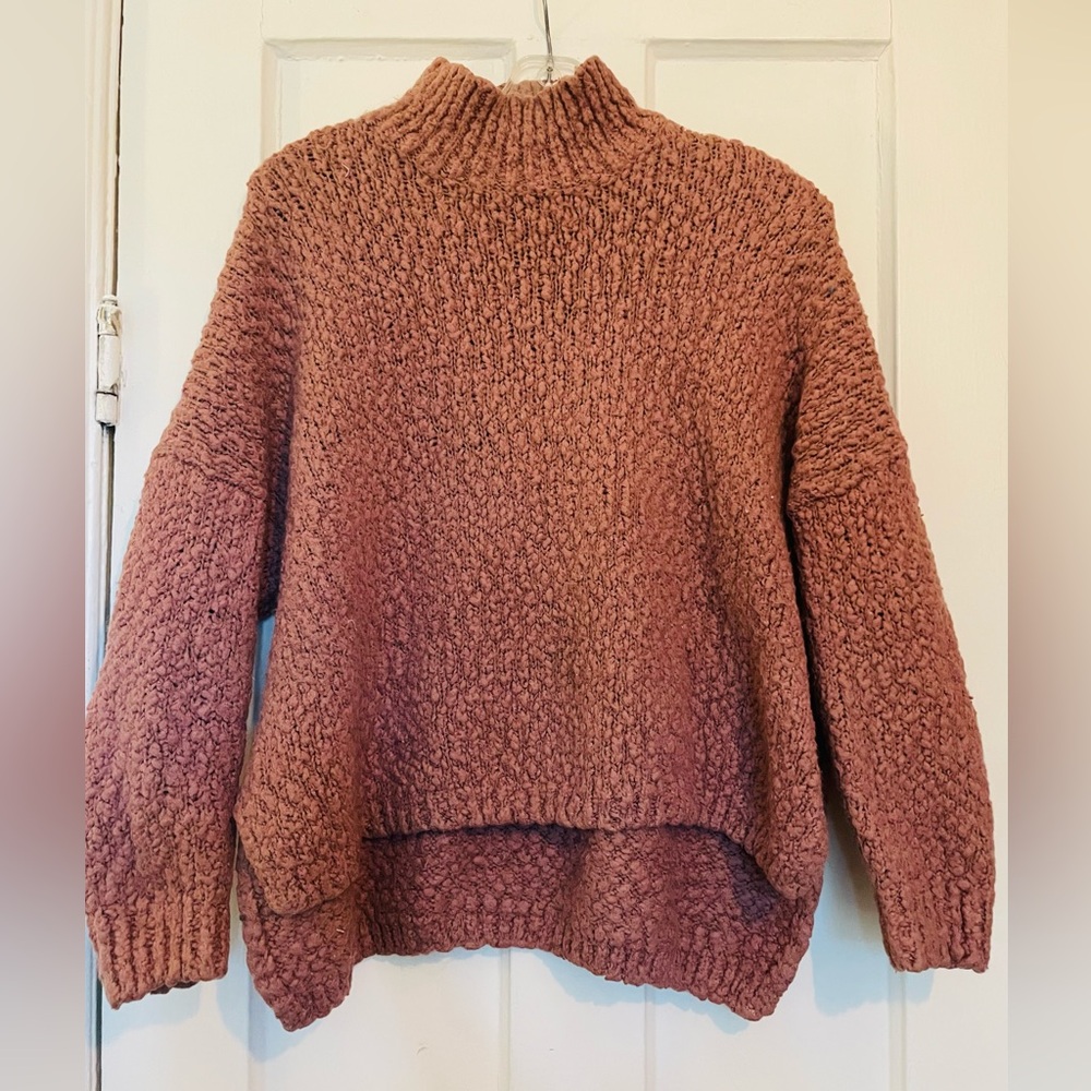 Dreamers Women's Cowl Neck Sweater in pink